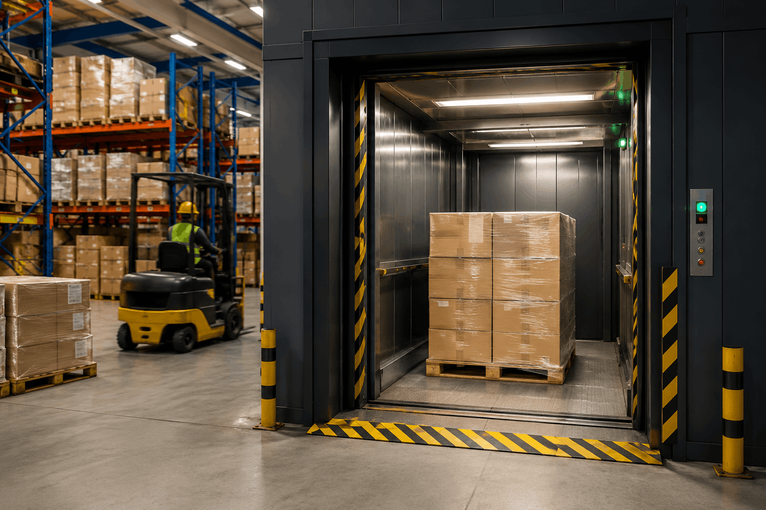 Warehouse goods lift