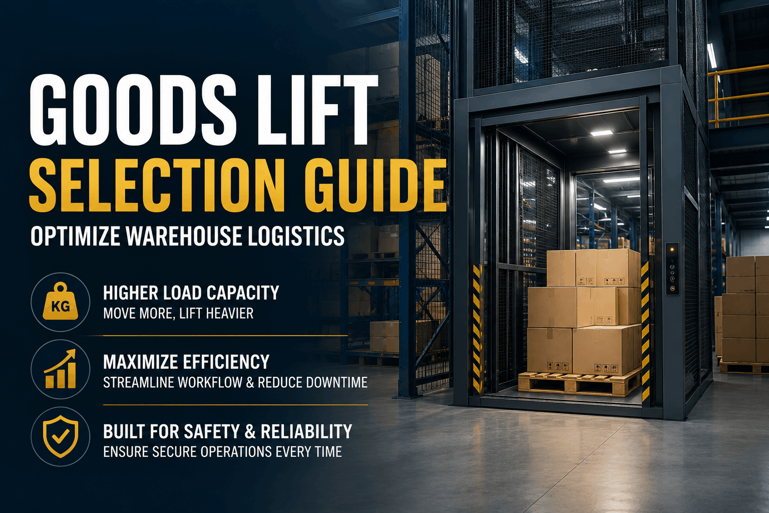 Industrial goods lift selection guide